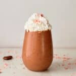 chocolate coffee smoothie with whipped cream