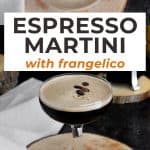 Creamy espresso martini frangelico