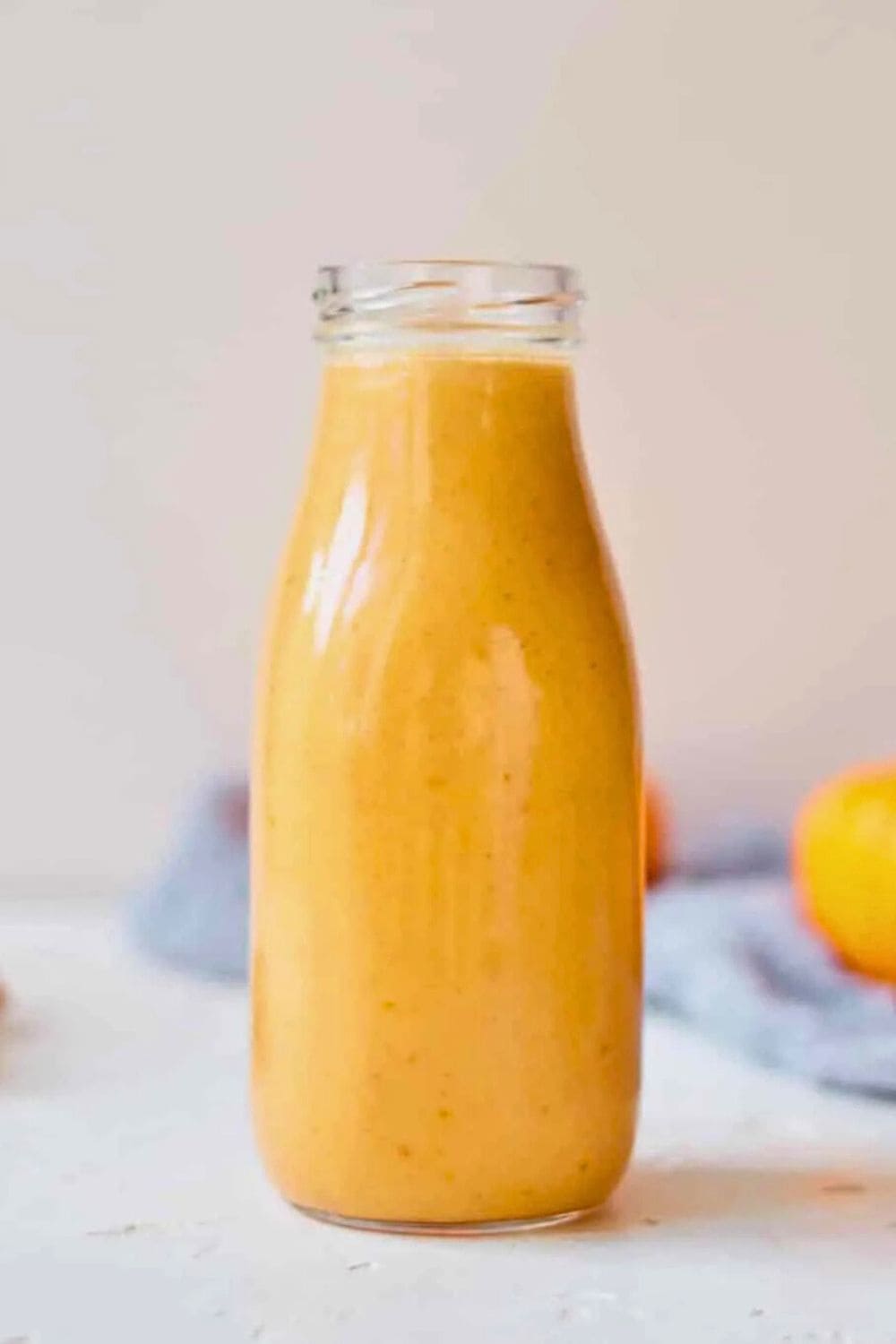 vegan pumpkin creamer in carafe.