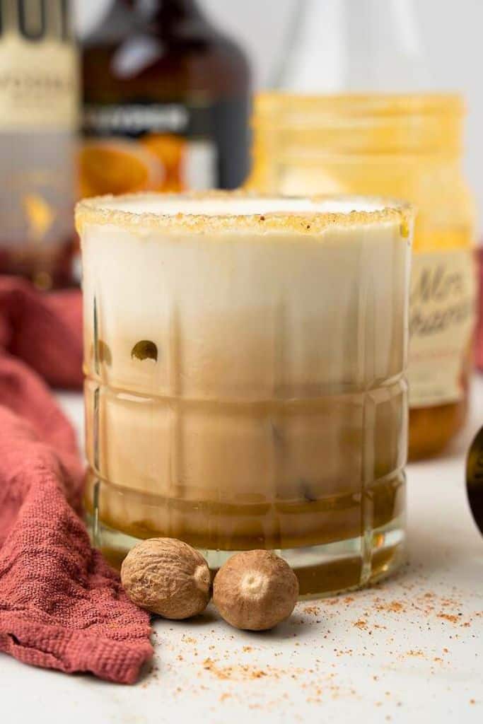 salted butterscotch white russian cocktail.