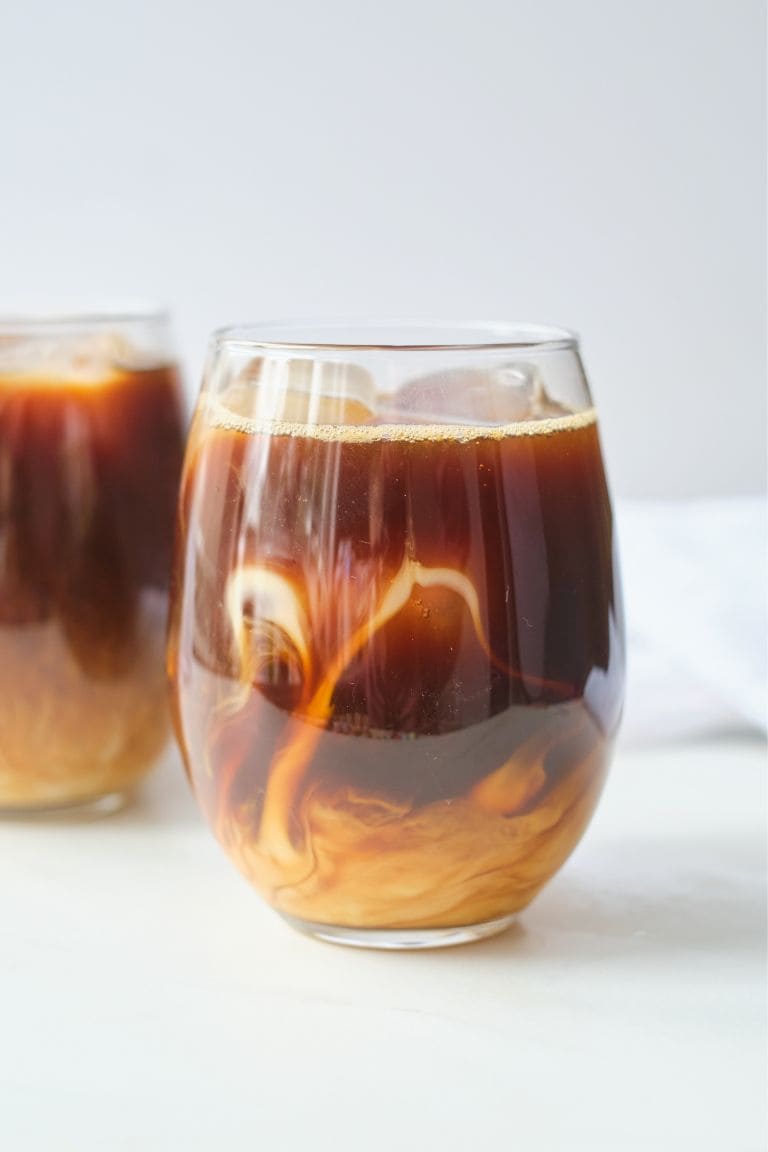 honey almond milk cold brew coffee.