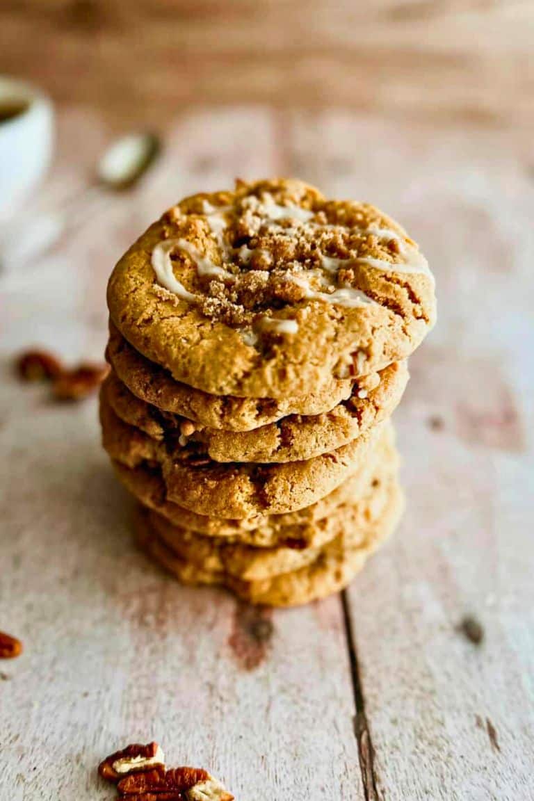 stack of coffee cake cookies.
