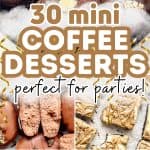 collage of coffee finger desserts.