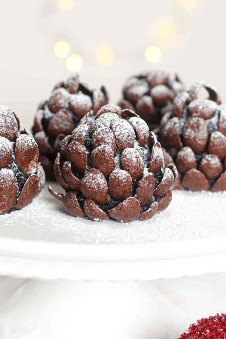 oreo pinecones christmas treats.