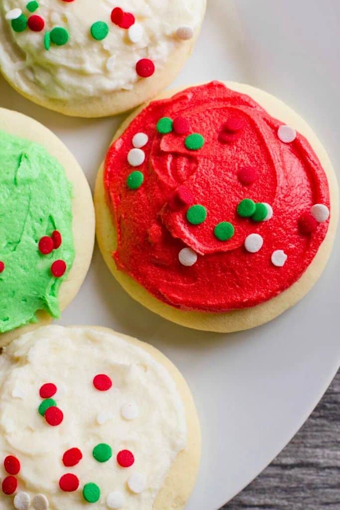 copycat lofthouse sugar cookies top view.