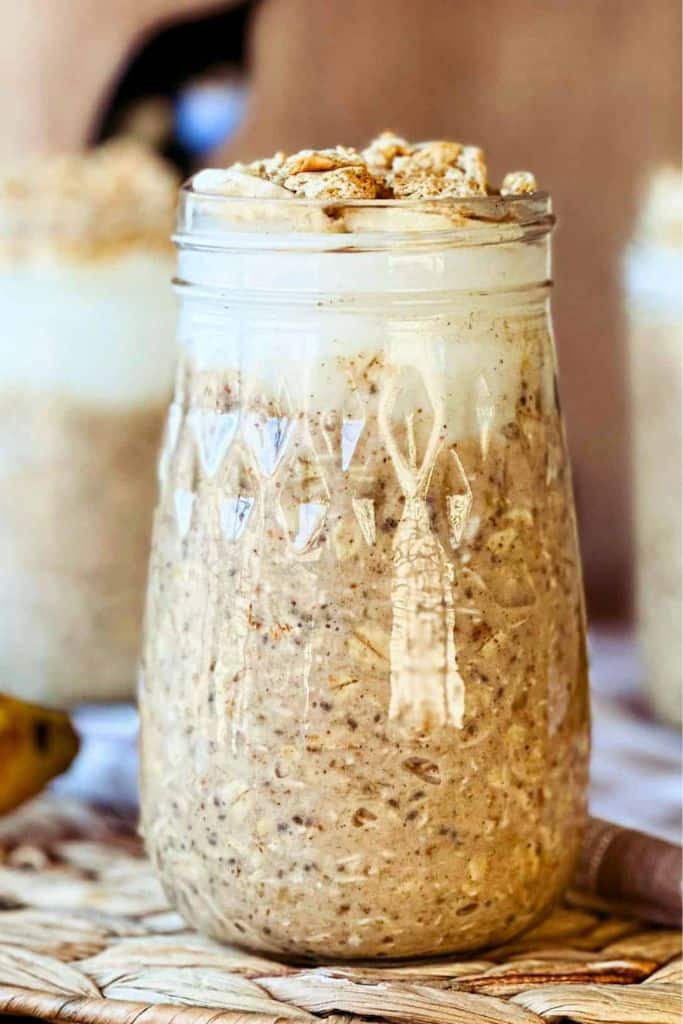 banana protein overnight oats.