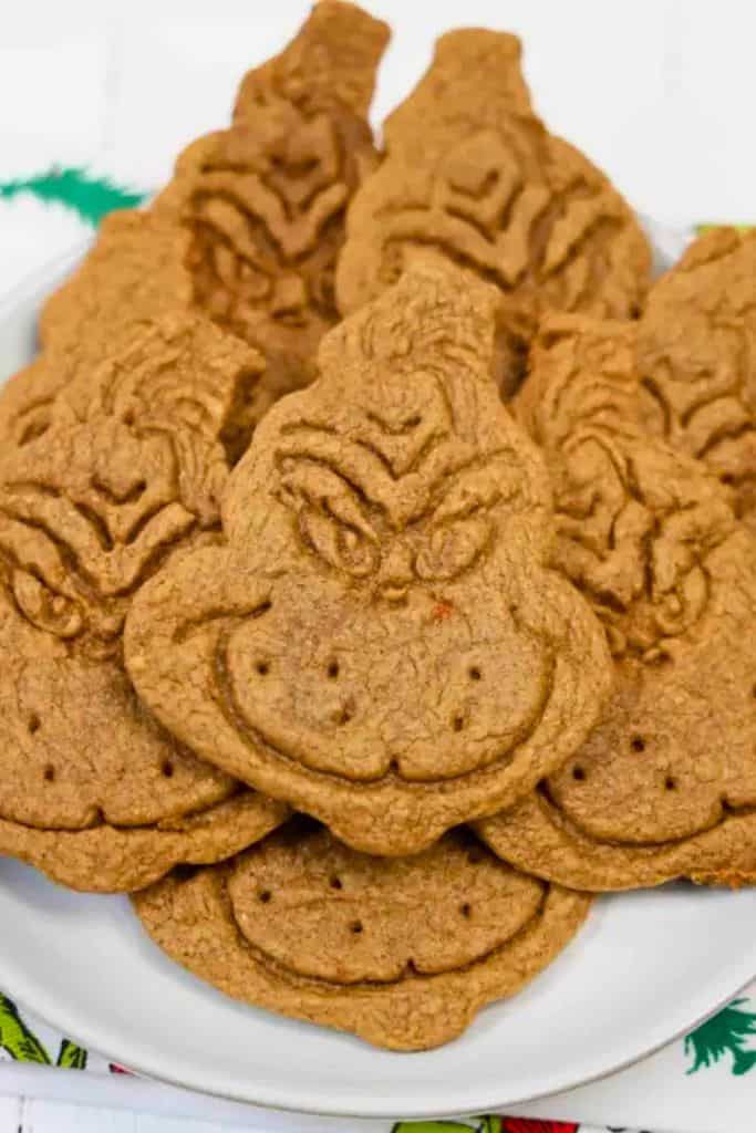 grinch cut out cookies.