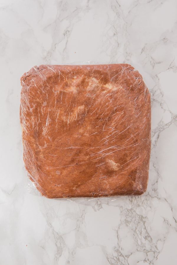 wrapped chocolate cookie dough.