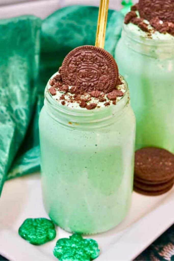 green oreo shake.