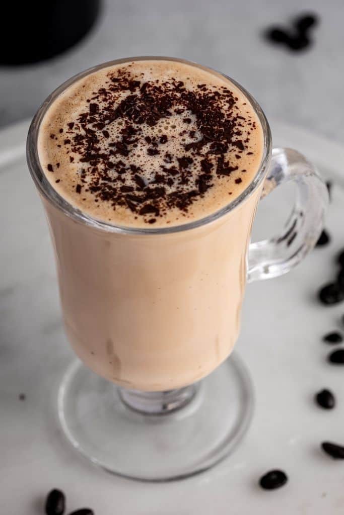baileys latte coffee drink.