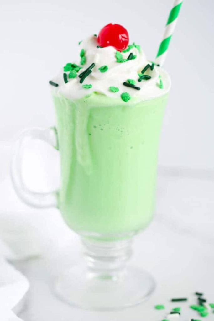 irish shamrock shake.