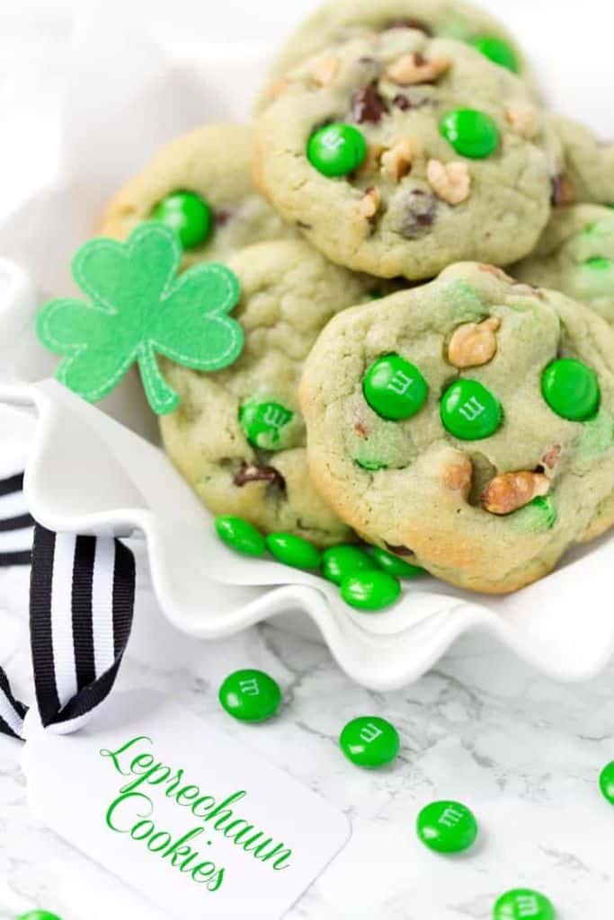 pistachio and mm cookies.