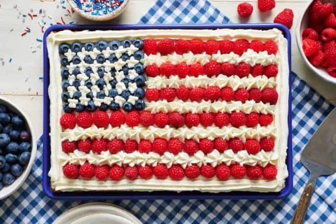 american flag cake.