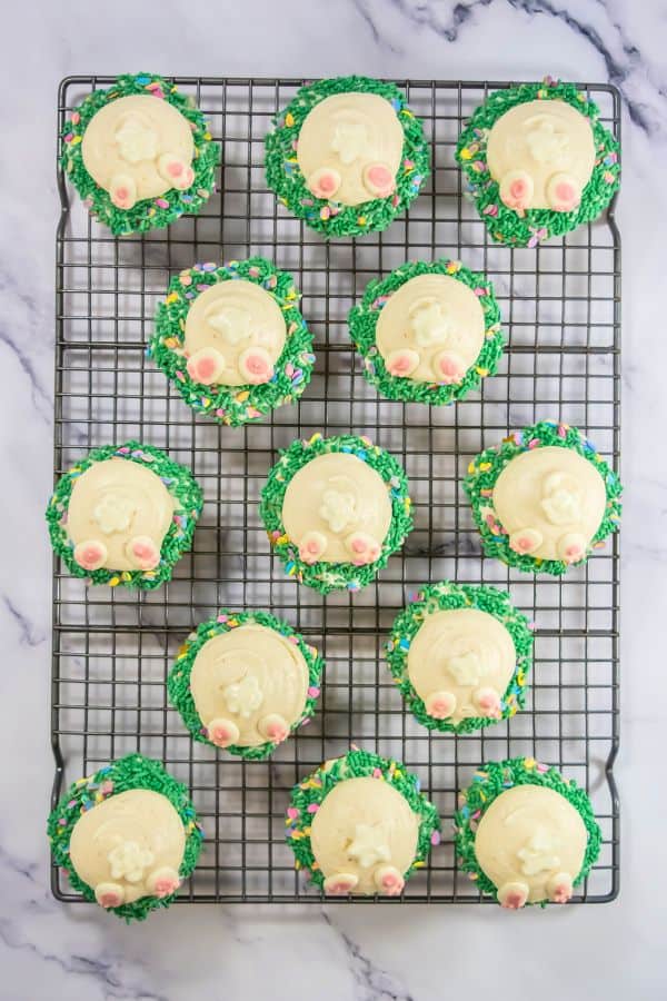 easter cupcakes decorated.