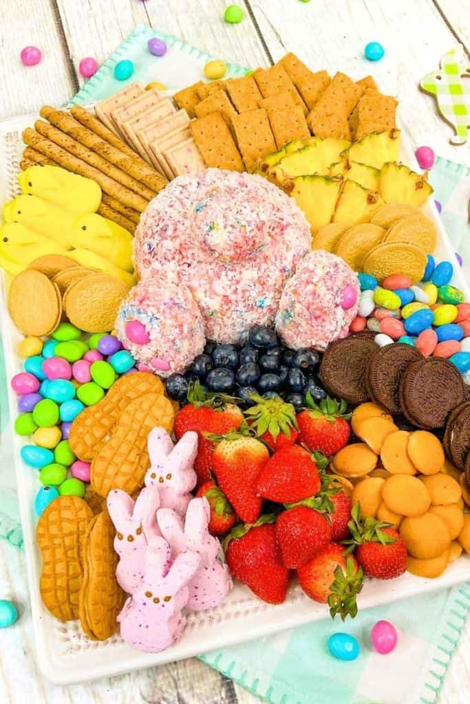 easter themed charcuterie board.