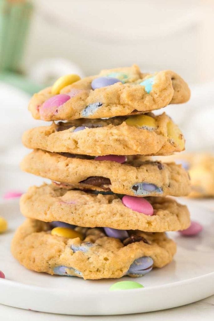 easy easter cookies with mms.