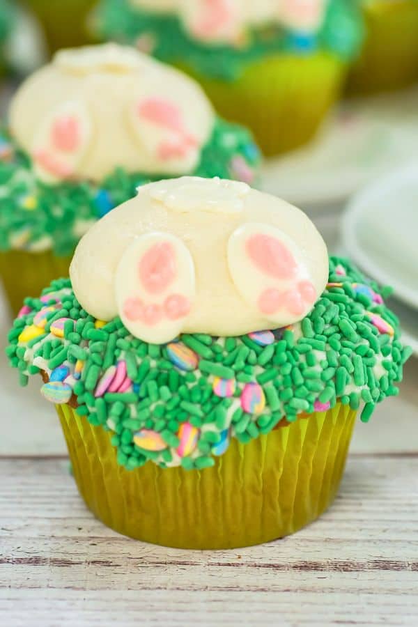 fun bunny butt cupcakes for kids.