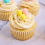 lemon curd cupcakes for easter.
