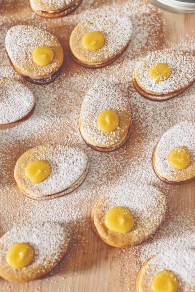lemon curd egg cookies.