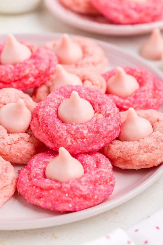 strawberry pink blossom cookies.