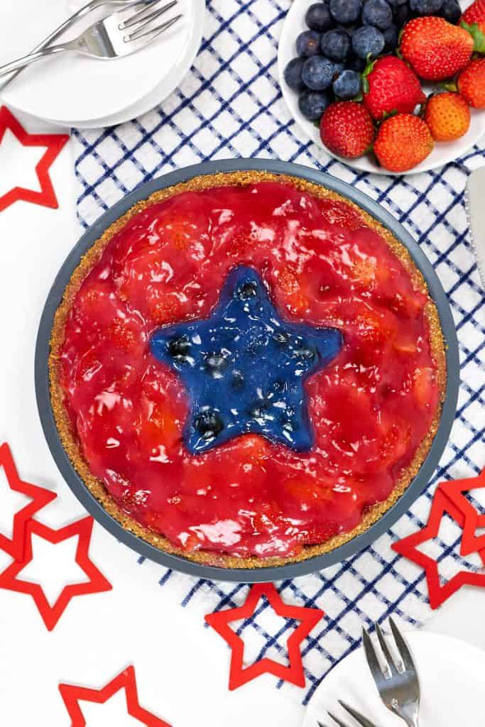 strawberry blueberry pie.