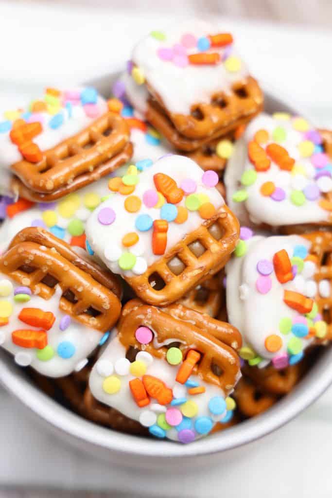 caramel pretzel bites.