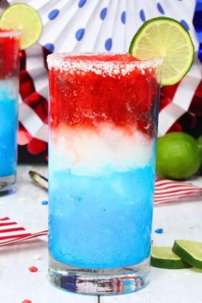 red white and blue margarita.