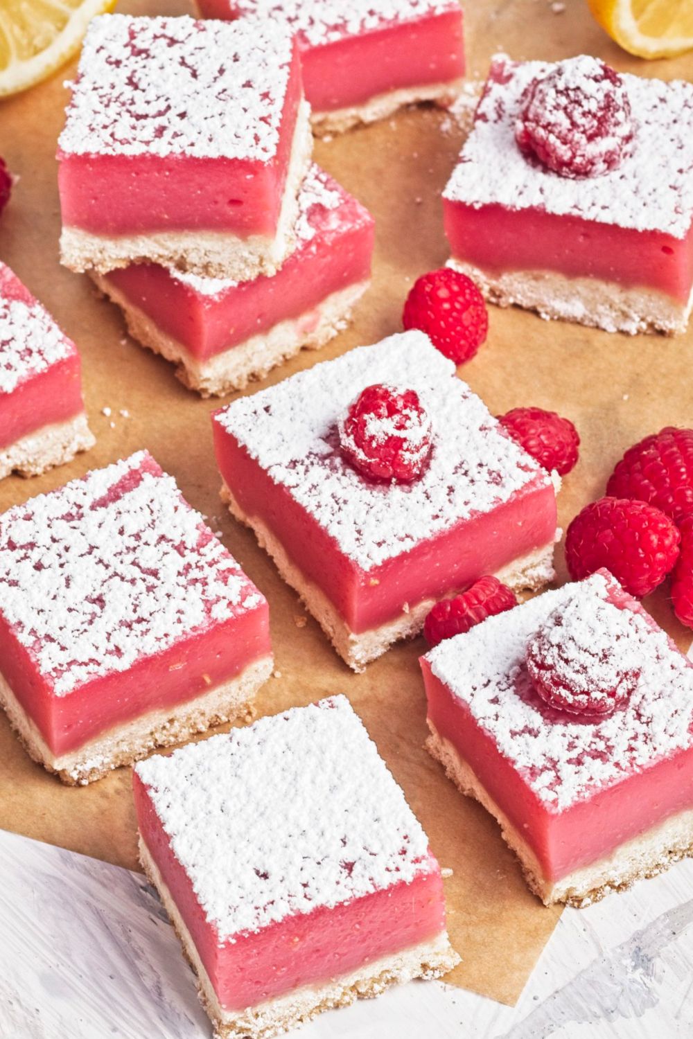 raspberry dairy free dessert bars.