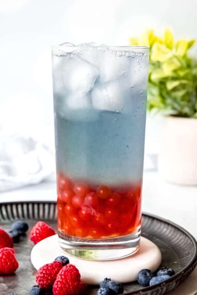 summer berry refresher drink.