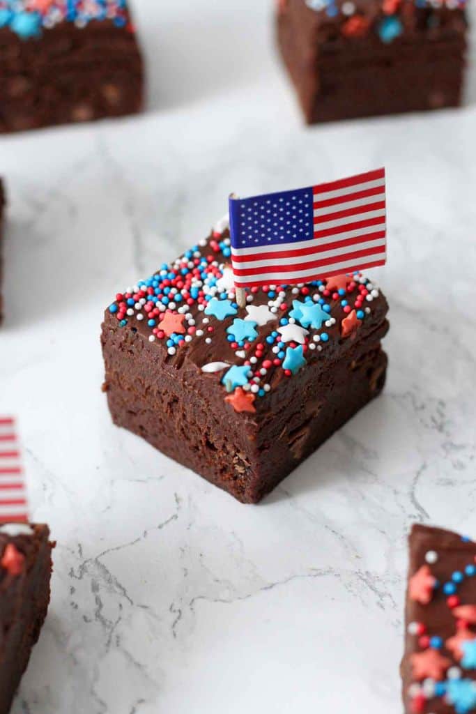 4th of july brownies.