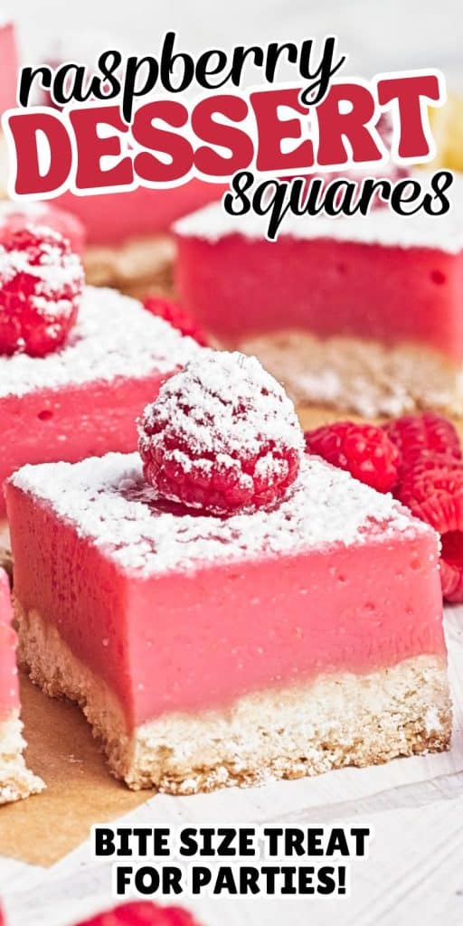 collage of raspberry lemon dessert bars.