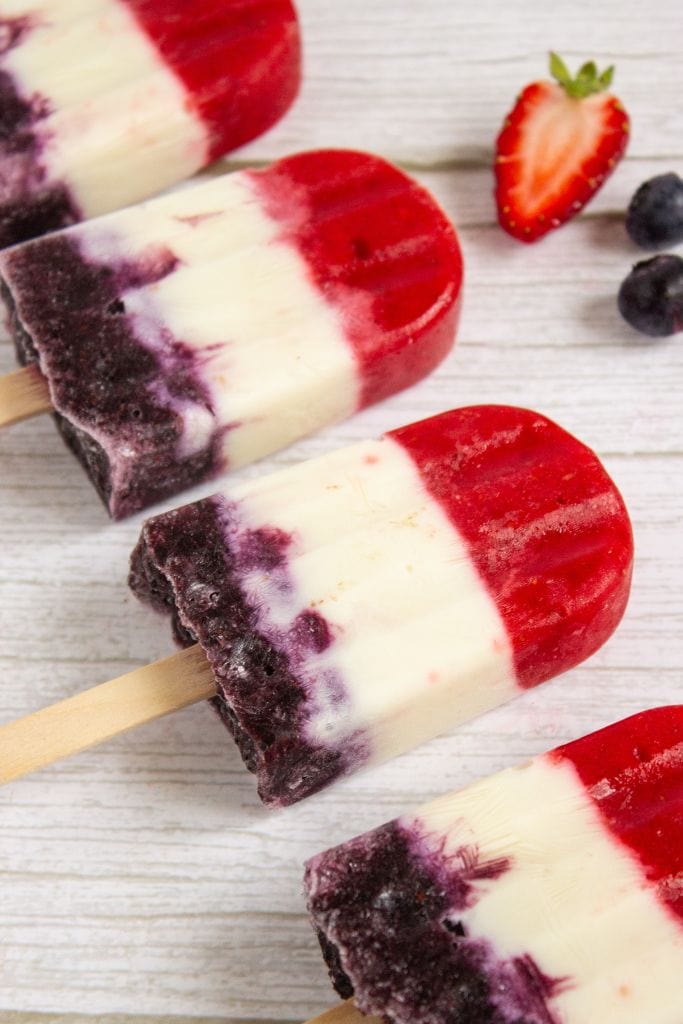 holiday fruit popsicles.