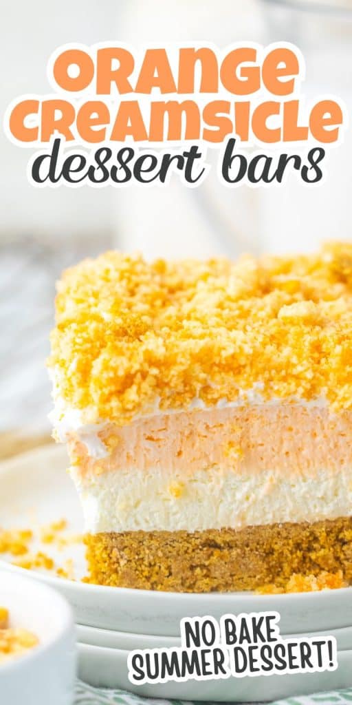 collage of orange creamsicle bars.