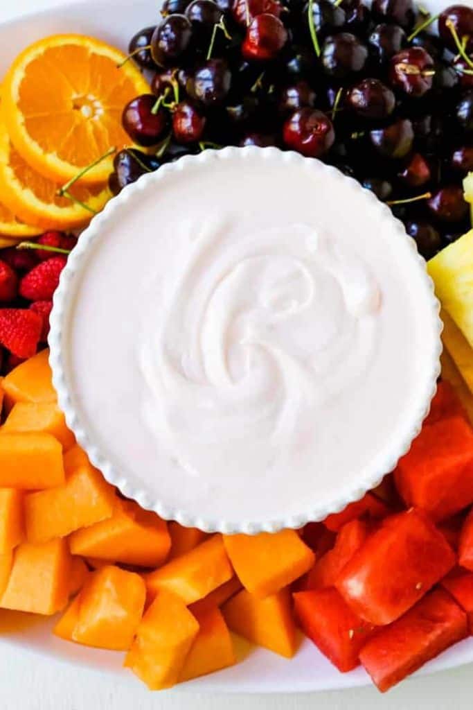 sweet dip for fruit.