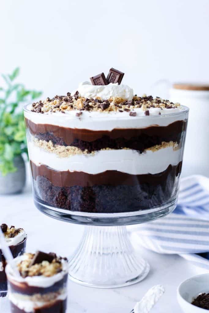 chocolate smores trifle.