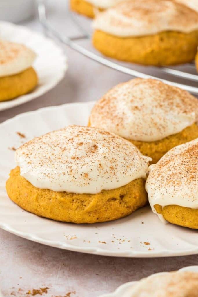 easy pumpkin cookies with frosting.