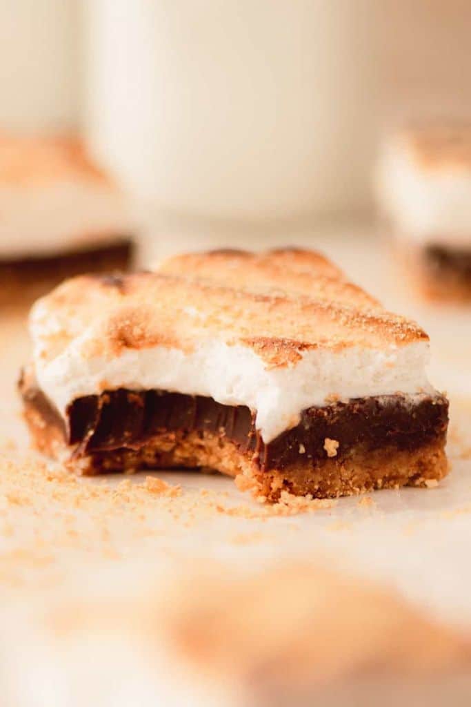 smores fudge slice.