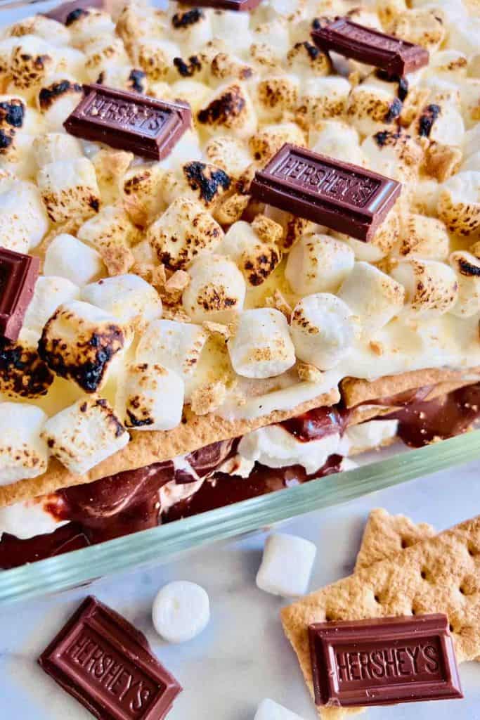 smores icebox cake.