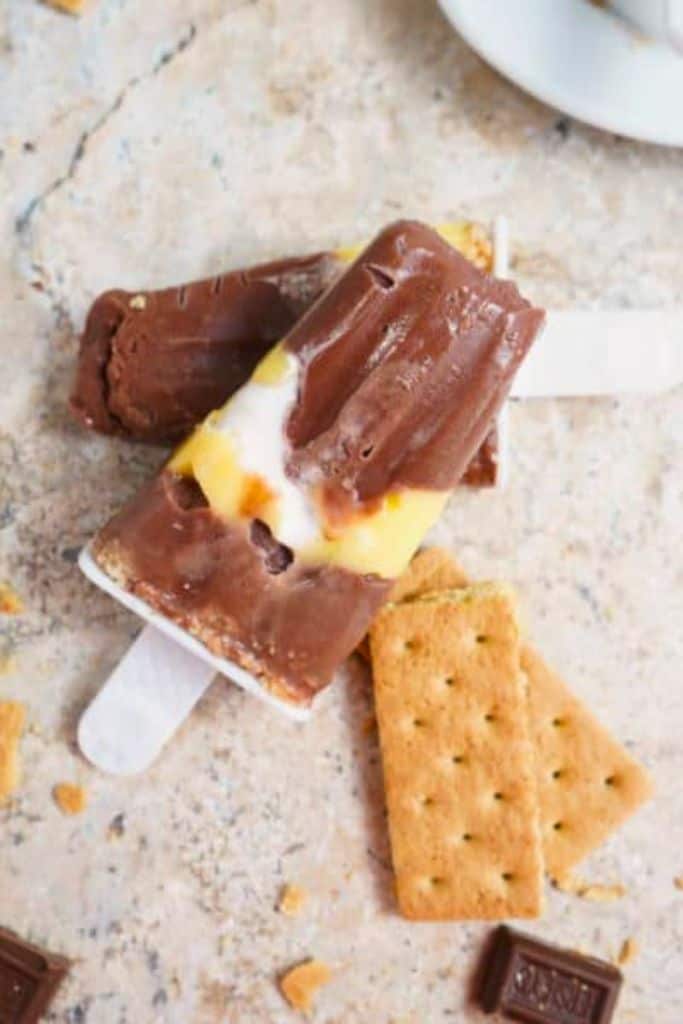 smores popsicles.