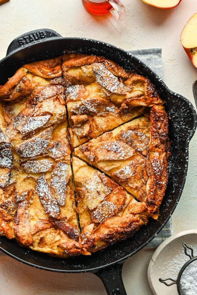 apple german pancake in skittle.