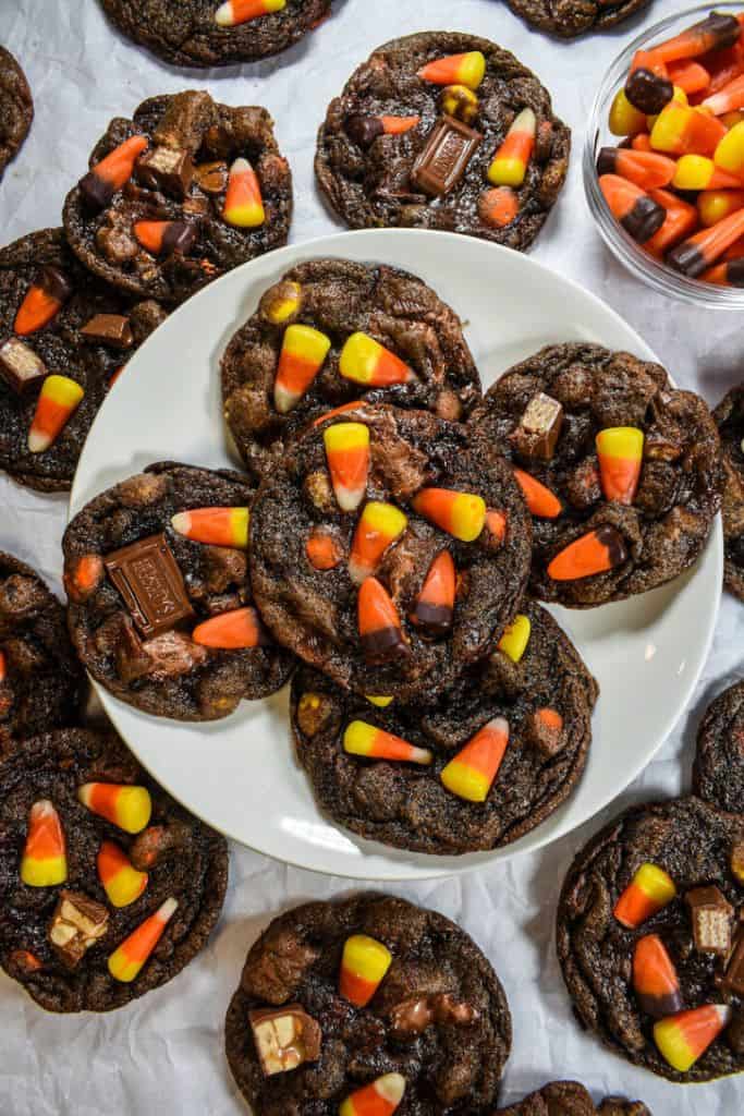 leftover candy cookies for halloween.