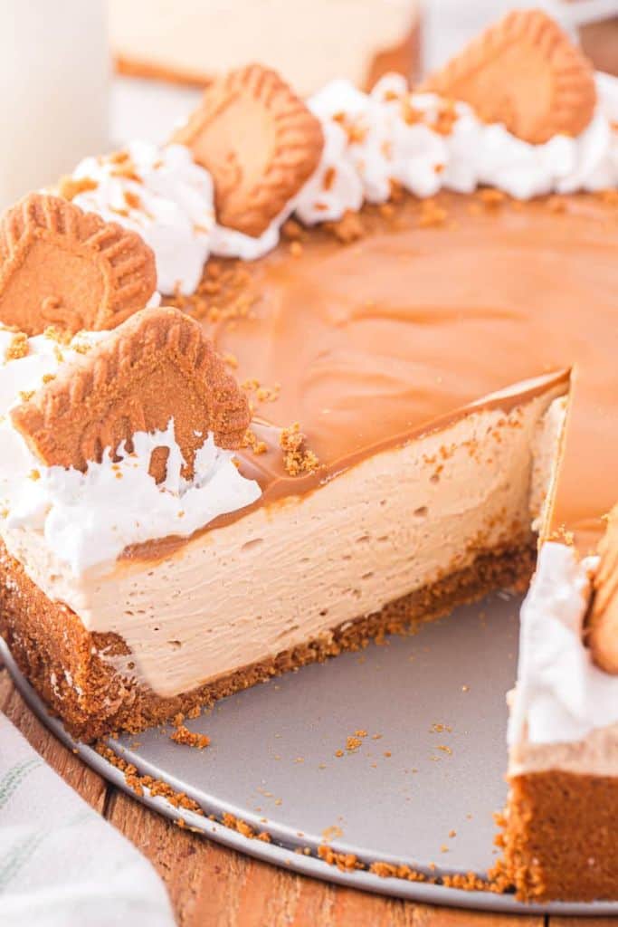 lotus biscoff flavored cheesecake.