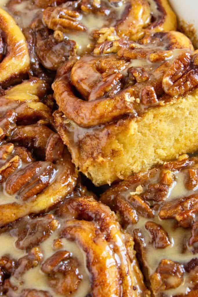 coffee pecan cinnamon rolls.