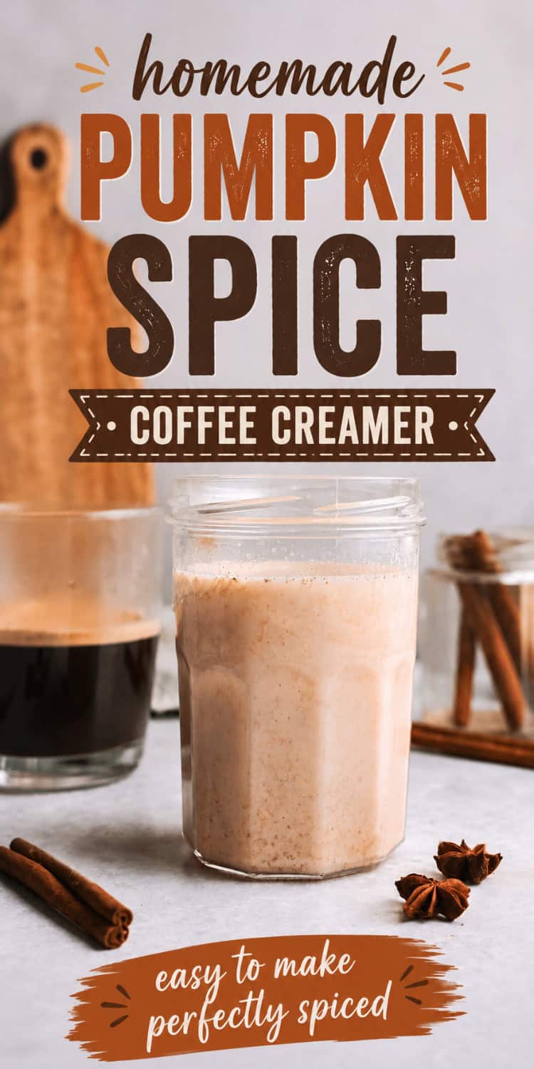 pumpkin spice creamer in jar.