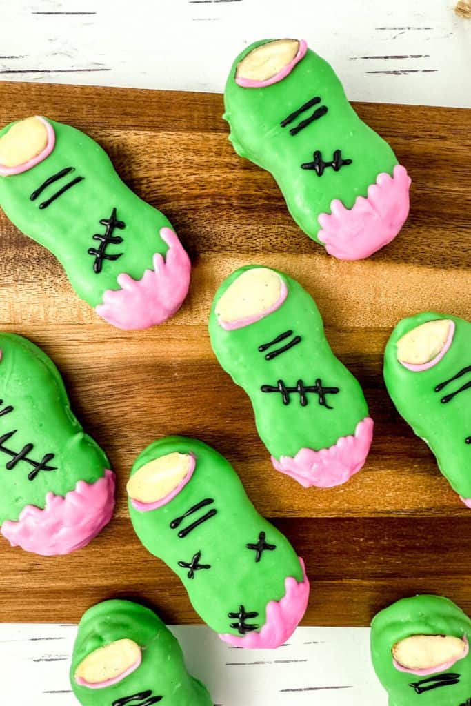 zombie finger nutter butter cookies.