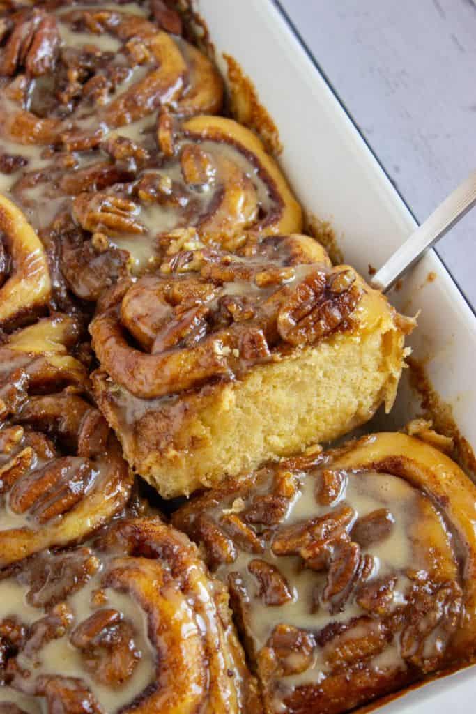 quick cinnamon rolls coffee flavored.