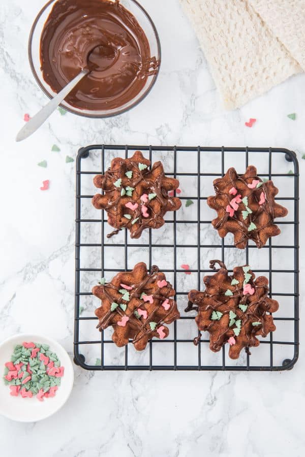 holiday sprinkles on cookies.
