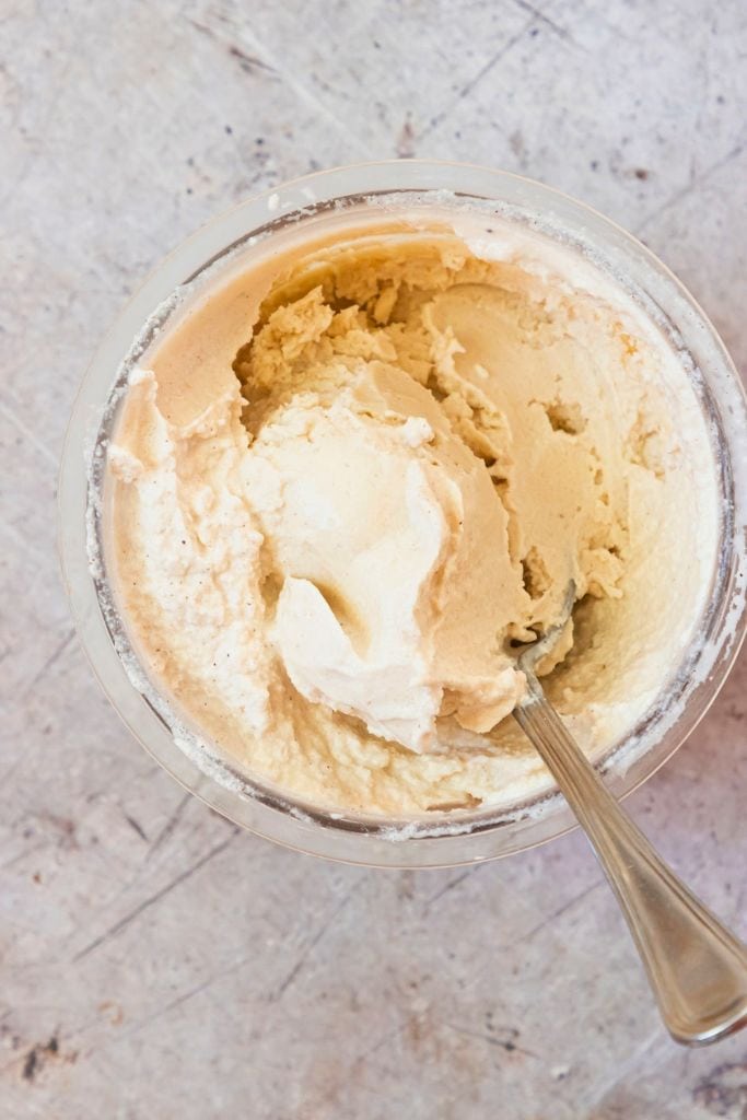 ninja creami ice cream in bowl.