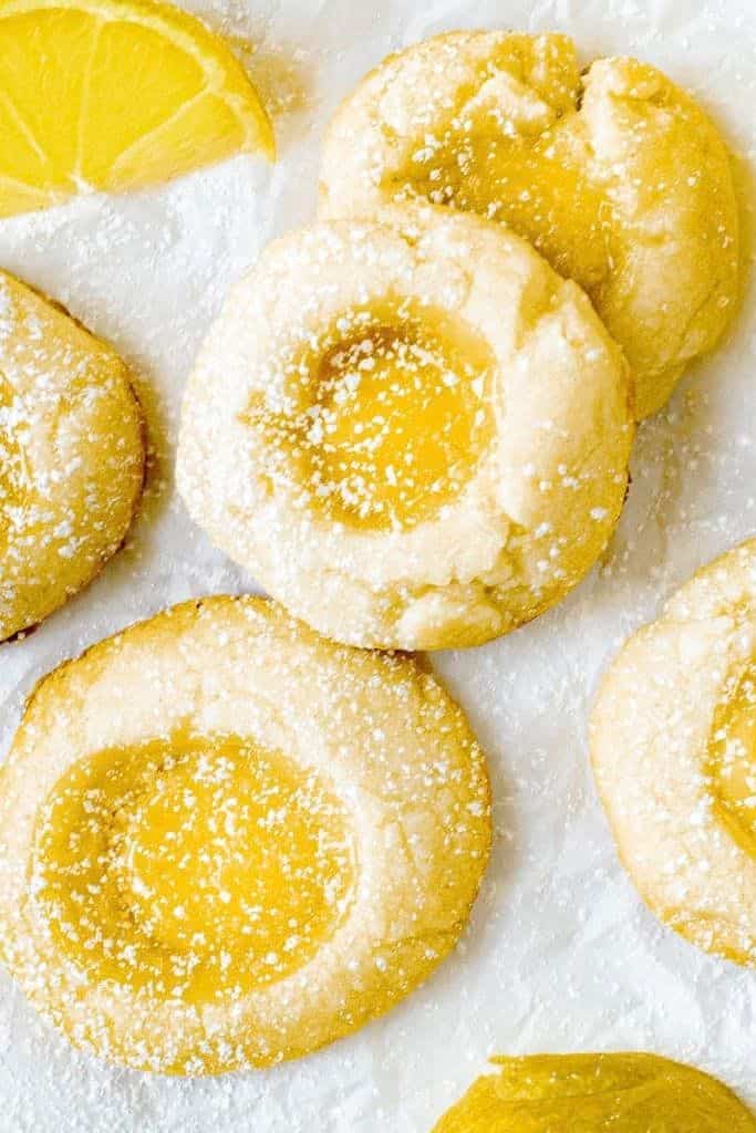 lemon curd cookies.